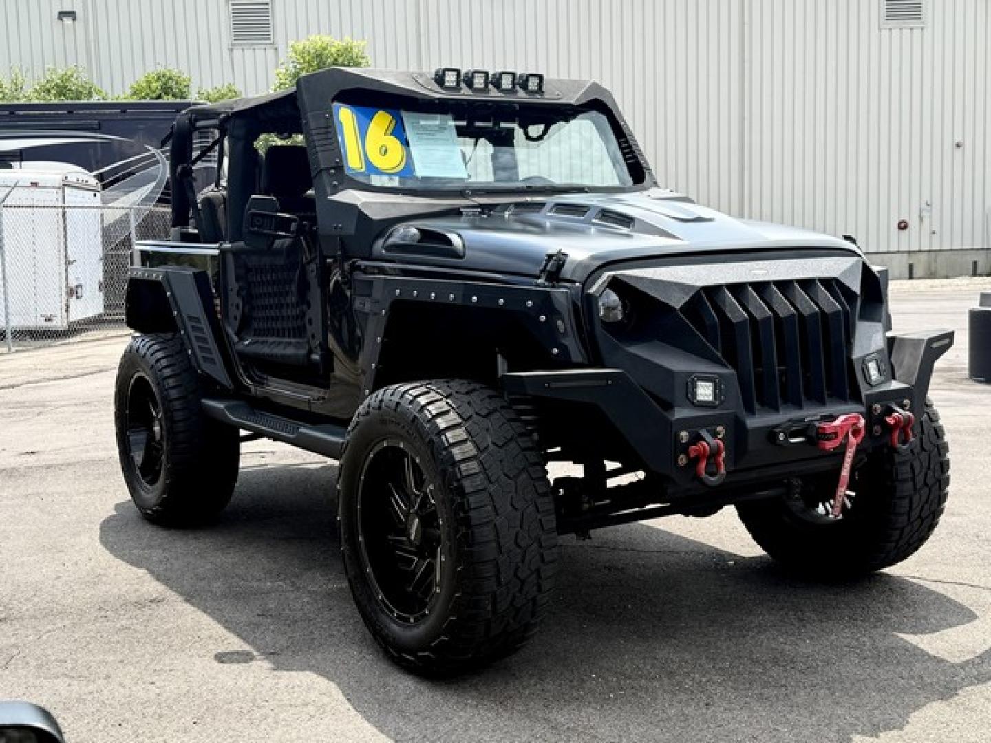 2016 BLACK JEEP WRANGLER (1C4AJWBG1GL) with an V6,3.6L(220 CID),DOHC engine, AUTOMATIC transmission, located at 14600 Frazho Road, Warren, MI, 48089, (586) 776-3400, 42.485996, -82.974220- Photo#9