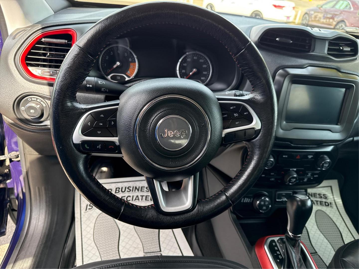 2020 PURPLE JEEP RENEGADE (ZACNJBC18LP) with an L4,1.3L(81 CID),SOHC engine, AUTOMATIC transmission, located at 14600 Frazho Road, Warren, MI, 48089, (586) 776-3400, 42.485996, -82.974220 - Photo#16