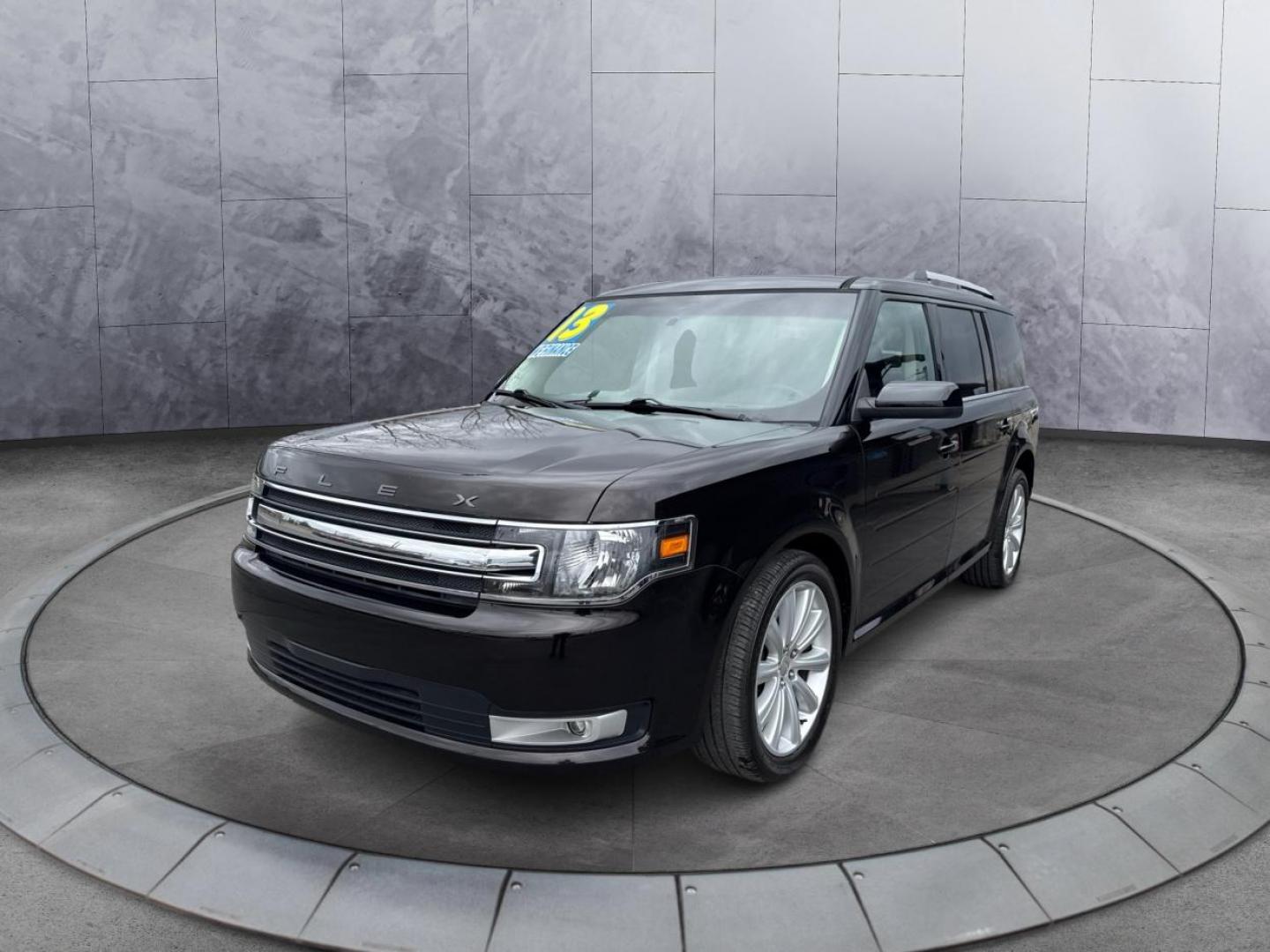 2013 BLACK FORD FLEX (2FMGK5C80DB) with an V6,3.5L(213 CID),DOHC engine, AUTOMATIC transmission, located at 14600 Frazho Road, Warren, MI, 48089, (586) 776-3400, 42.485996, -82.974220 - Photo#0