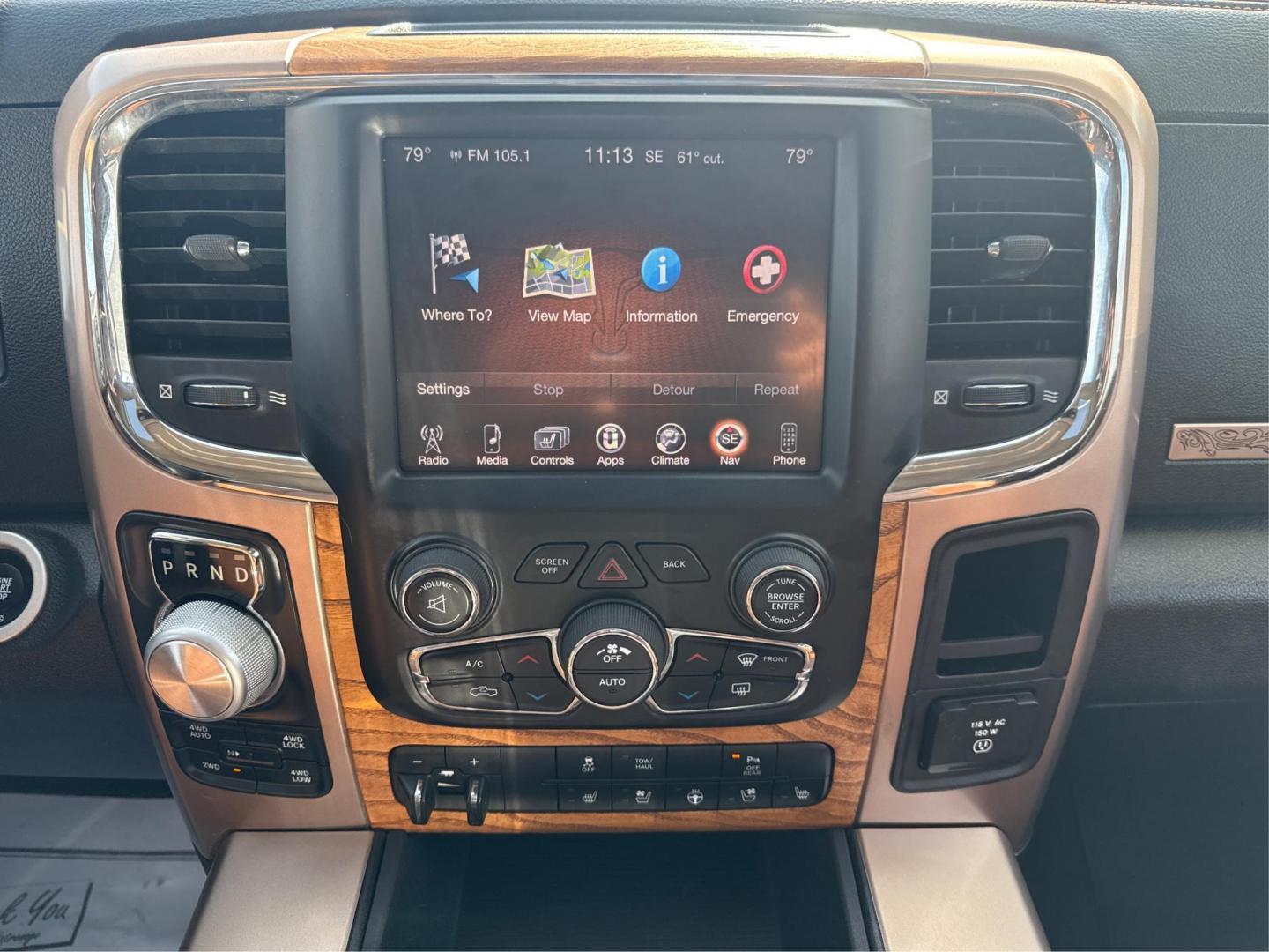 2016 WHITE RAM 1500 LONGHORN/LIMITED (1C6RR7PT5GS) with an V8,5.7L(345 CID),OHV engine, AUTOMATIC transmission, located at 14600 Frazho Road, Warren, MI, 48089, (586) 776-3400, 42.485996, -82.974220 - Photo#13
