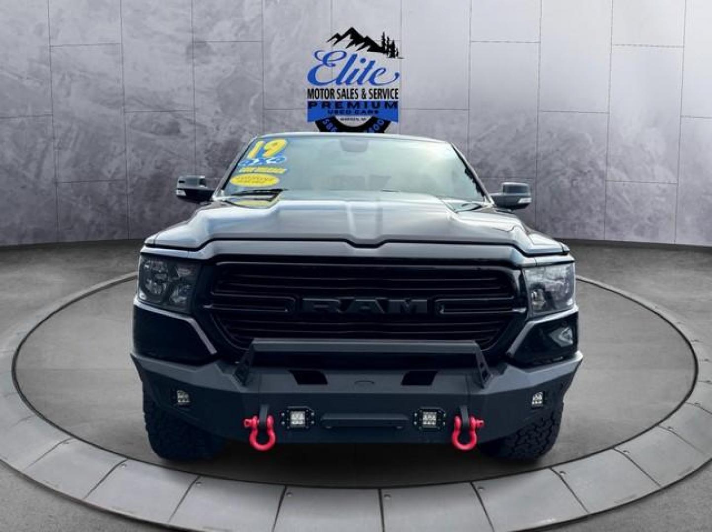 2019 BLACK RAM 1500 (1C6SRFFT5KN) with an V8,5.7L(345 CID),OHV engine, AUTOMATIC transmission, located at 14600 Frazho Road, Warren, MI, 48089, (586) 776-3400, 42.485996, -82.974220 - Photo#1