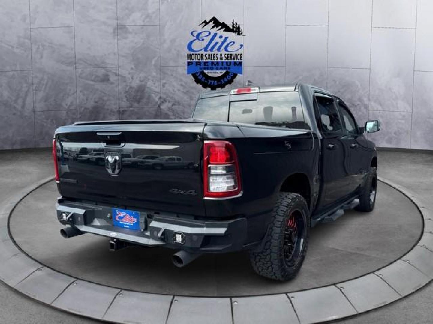 2019 BLACK RAM 1500 (1C6SRFFT5KN) with an V8,5.7L(345 CID),OHV engine, AUTOMATIC transmission, located at 14600 Frazho Road, Warren, MI, 48089, (586) 776-3400, 42.485996, -82.974220 - Photo#4