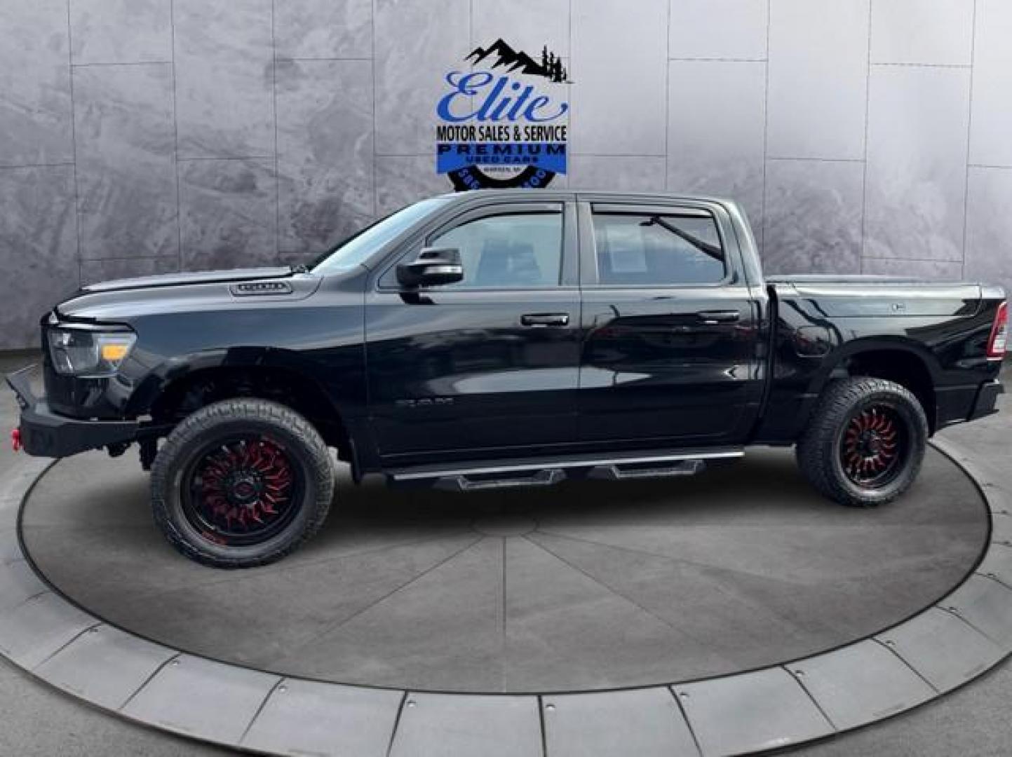 2019 BLACK RAM 1500 (1C6SRFFT5KN) with an V8,5.7L(345 CID),OHV engine, AUTOMATIC transmission, located at 14600 Frazho Road, Warren, MI, 48089, (586) 776-3400, 42.485996, -82.974220 - Photo#7