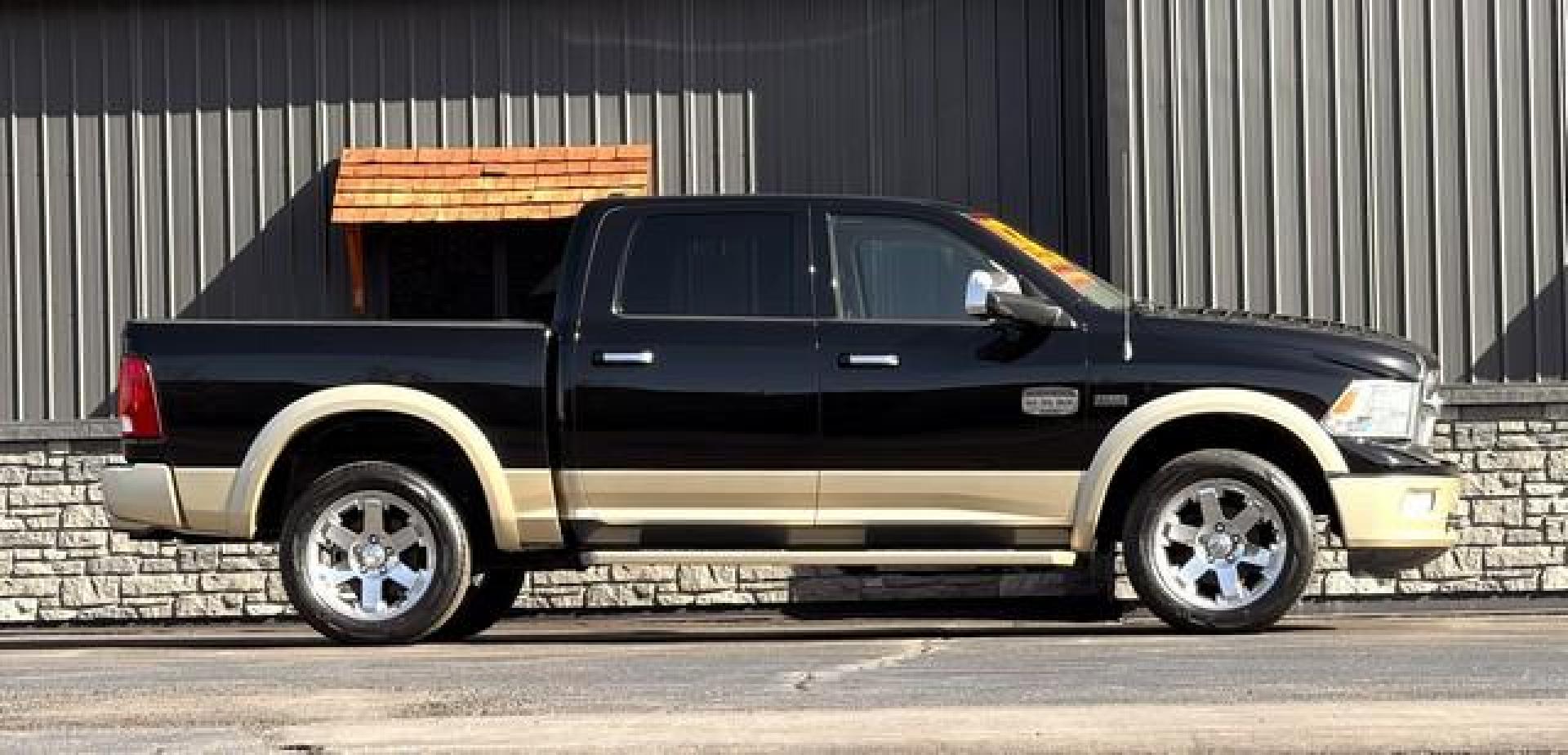 2012 BLACK RAM 1500 LONGHORN (1C6RD7PT9CS) with an V8,5.7L(345 CID),OHV engine, AUTOMATIC transmission, located at 14600 Frazho Road, Warren, MI, 48089, (586) 776-3400, 42.485996, -82.974220 - Photo#2