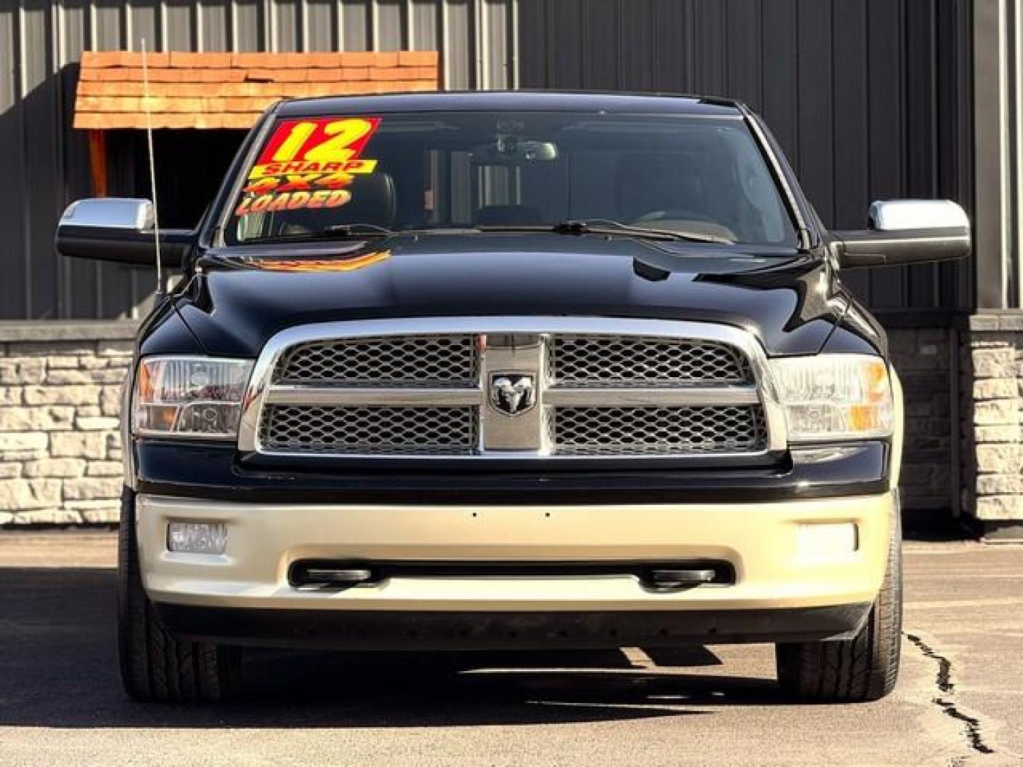 2012 BLACK RAM 1500 LONGHORN (1C6RD7PT9CS) with an V8,5.7L(345 CID),OHV engine, AUTOMATIC transmission, located at 14600 Frazho Road, Warren, MI, 48089, (586) 776-3400, 42.485996, -82.974220 - Photo#4