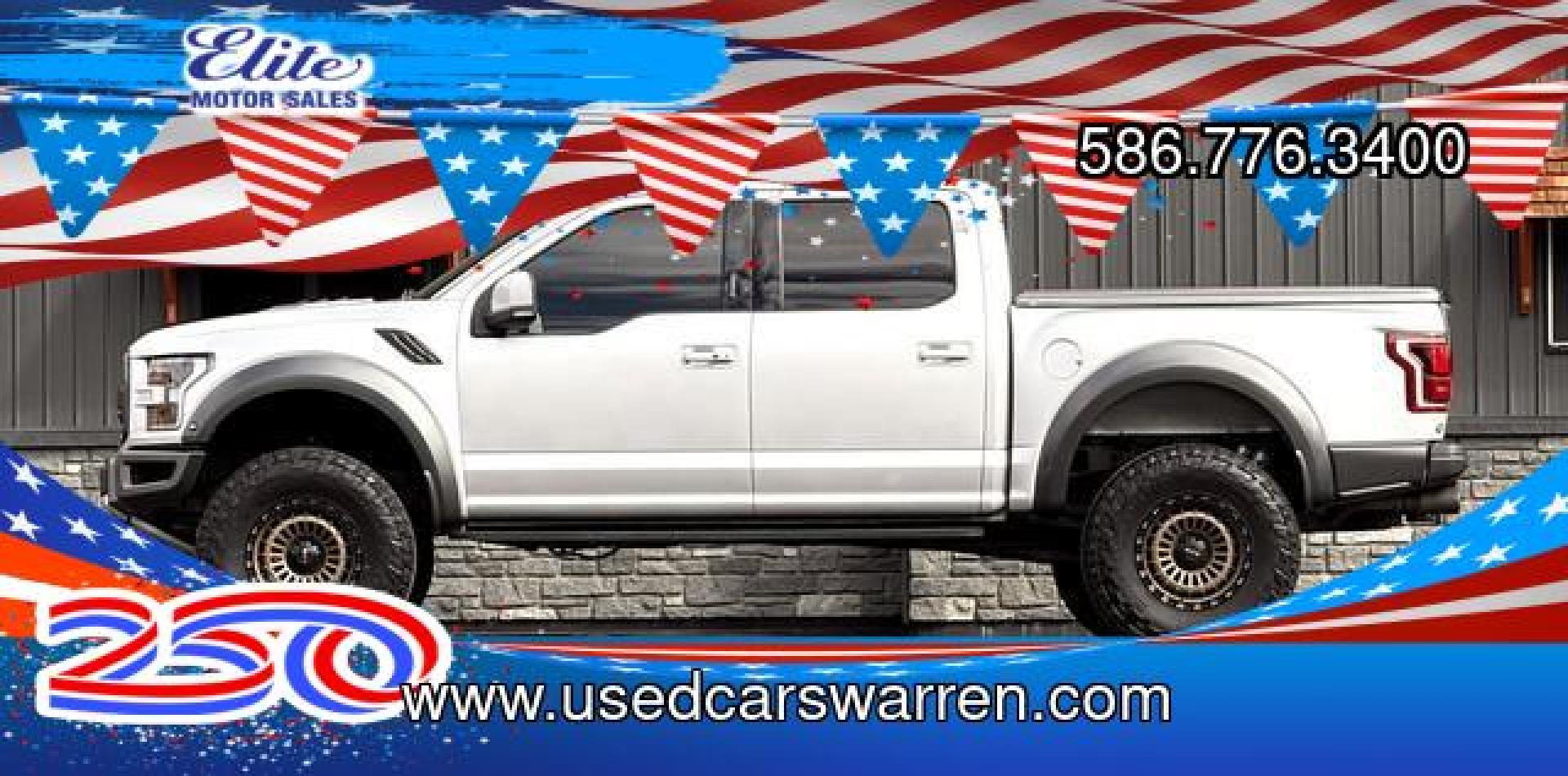 2017 SILVER FORD F-150 (1FTFW1RG3HF) with an V6,3.5L(213 CID),DOHC engine, AUTOMATIC transmission, located at 14600 Frazho Road, Warren, MI, 48089, (586) 776-3400, 42.485996, -82.974220- Photo#0