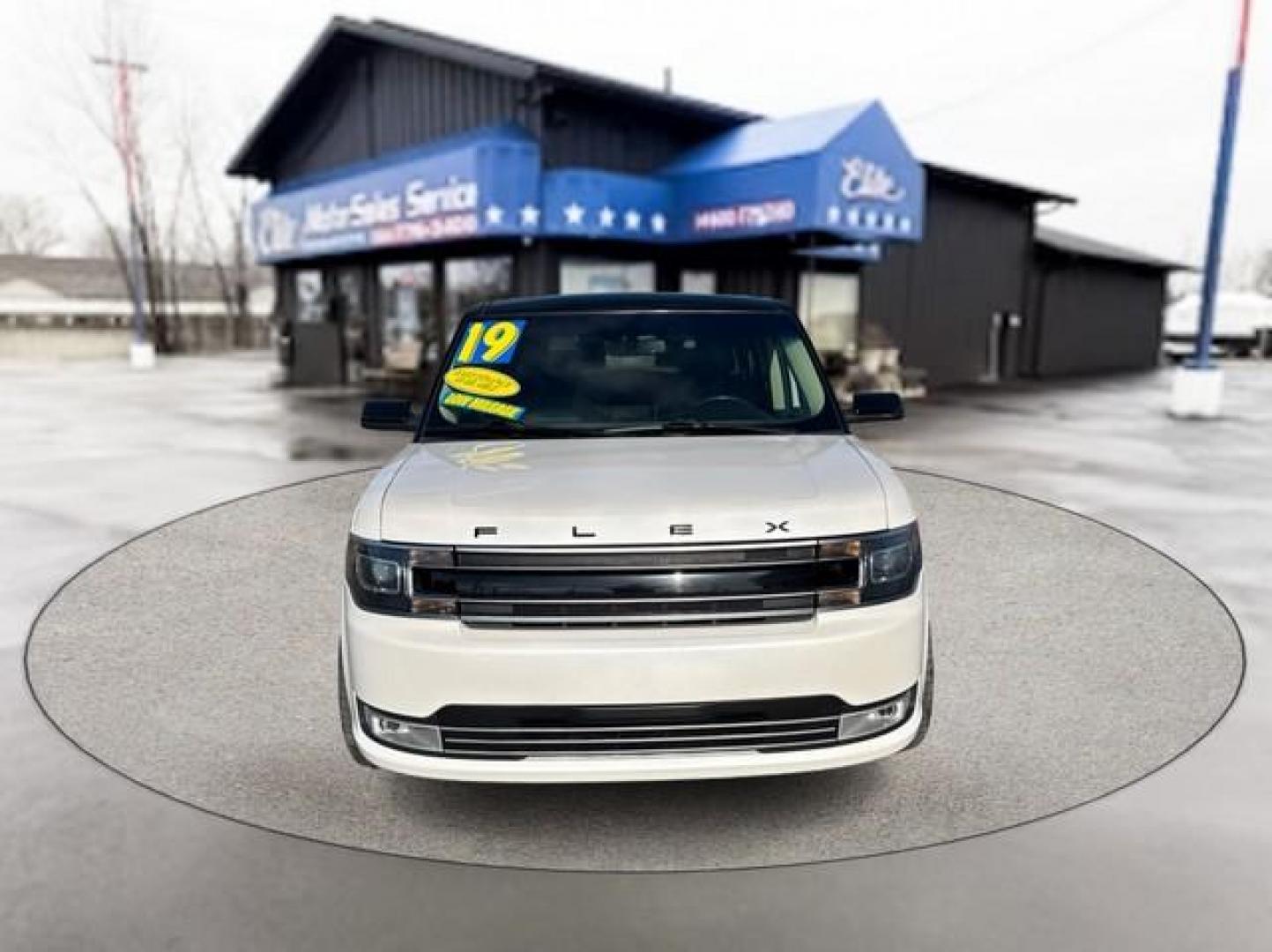 2019 WHITE FORD FLEX (2FMHK6D88KB) with an V6,3.5L(213 CID),DOHC engine, AUTOMATIC transmission, located at 14600 Frazho Road, Warren, MI, 48089, (586) 776-3400, 42.485996, -82.974220 - Photo#1