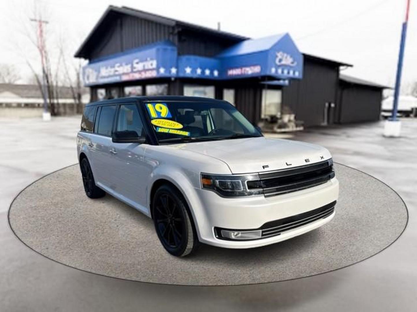 2019 WHITE FORD FLEX (2FMHK6D88KB) with an V6,3.5L(213 CID),DOHC engine, AUTOMATIC transmission, located at 14600 Frazho Road, Warren, MI, 48089, (586) 776-3400, 42.485996, -82.974220 - Photo#2