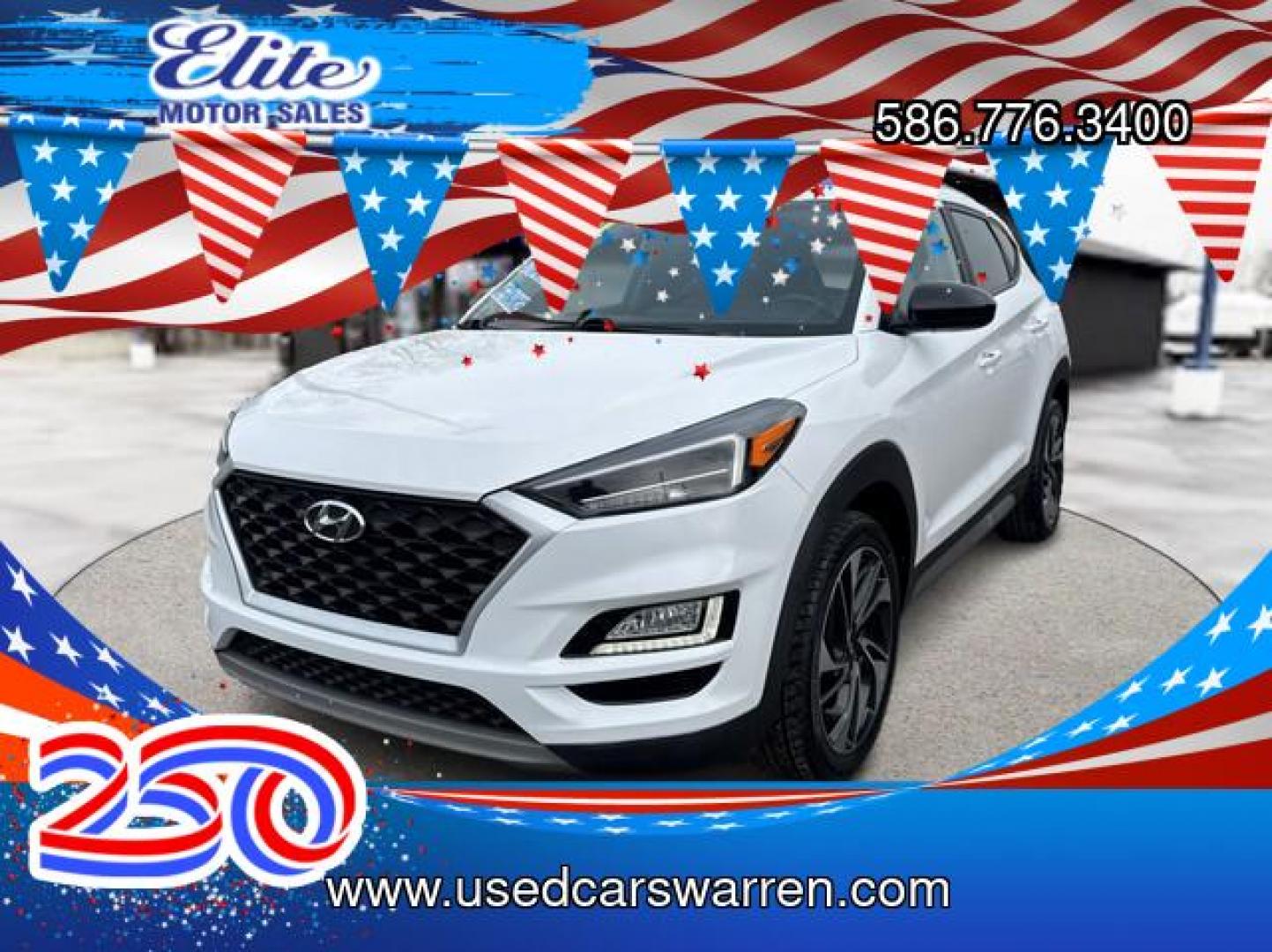 2021 WHITE HYUNDAI TUCSON LTD/SEL/SPRT/ULTIM (KM8J33AL1MU) with an L4,2.4L( CID), engine, AUTOMATIC transmission, located at 14600 Frazho Road, Warren, MI, 48089, (586) 776-3400, 42.485996, -82.974220- Photo#0