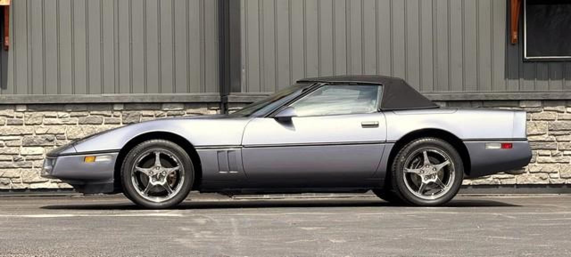 1990 METALLIC BLUE CHEVROLET CORVETTE (1G1YY3385L5) with an V8,5.7L(350 CID),OHV engine, AUTOMATIC transmission, located at 14600 Frazho Road, Warren, MI, 48089, (586) 776-3400, 42.485996, -82.974220 - Photo#3