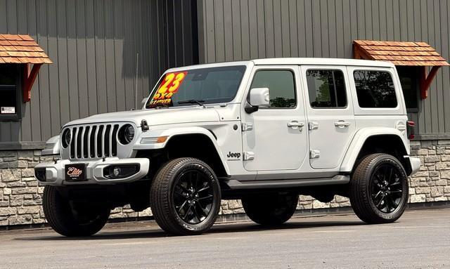 2023 SILVER JEEP WRANGLER (1C4HJXEG8PW) with an V6,3.6L(220 CID), engine, AUTOMATIC transmission, located at 14600 Frazho Road, Warren, MI, 48089, (586) 776-3400, 42.485996, -82.974220- Photo#2