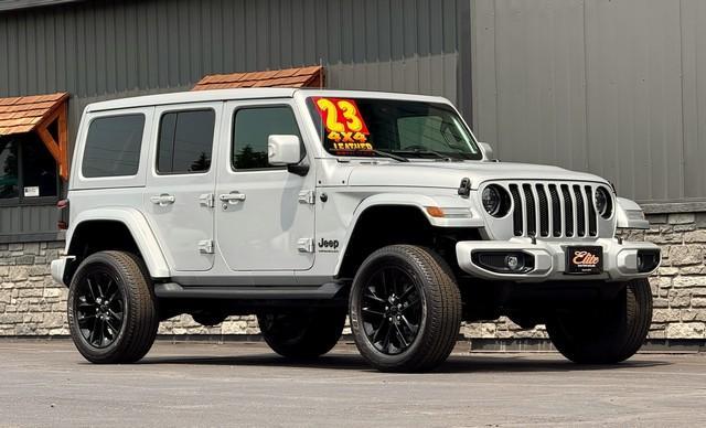 2023 SILVER JEEP WRANGLER (1C4HJXEG8PW) with an V6,3.6L(220 CID), engine, AUTOMATIC transmission, located at 14600 Frazho Road, Warren, MI, 48089, (586) 776-3400, 42.485996, -82.974220- Photo#3