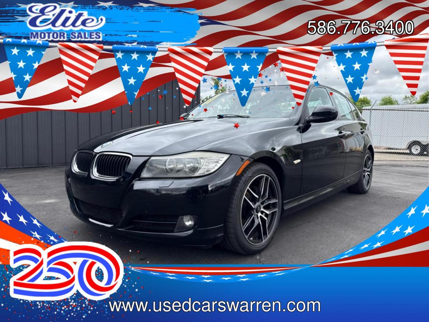 2011 BLACK BMW 328I XDRIVE (WBAPK7C57BA) with an L6,3.0L(183 CID),DOHC engine, AUTOMATIC transmission, located at 14600 Frazho Road, Warren, MI, 48089, (586) 776-3400, 42.485996, -82.974220- Photo#0