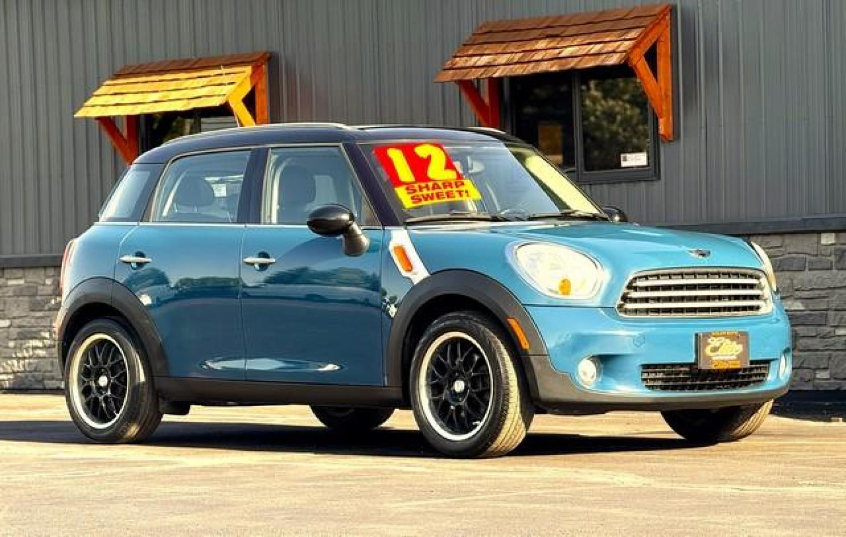 2012 BLUE MINI COOPER COUNTRYMAN (WMWZB3C54CW) with an L4,1.6L(98 CID),DOHC engine, AUTOMATIC transmission, located at 14600 Frazho Road, Warren, MI, 48089, (586) 776-3400, 42.485996, -82.974220 - Photo#0