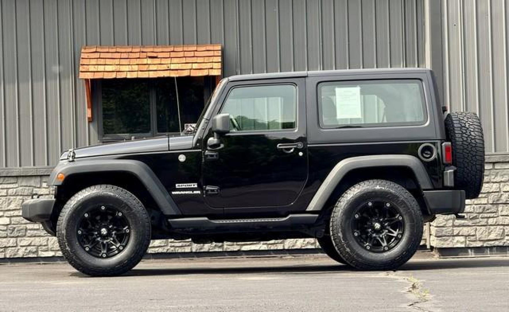 2016 BLACK JEEP WRANGLER (1C4AJWAG0GL) with an V6,3.6L(220 CID),DOHC engine, AUTOMATIC transmission, located at 14600 Frazho Road, Warren, MI, 48089, (586) 776-3400, 42.485996, -82.974220 - Photo#0