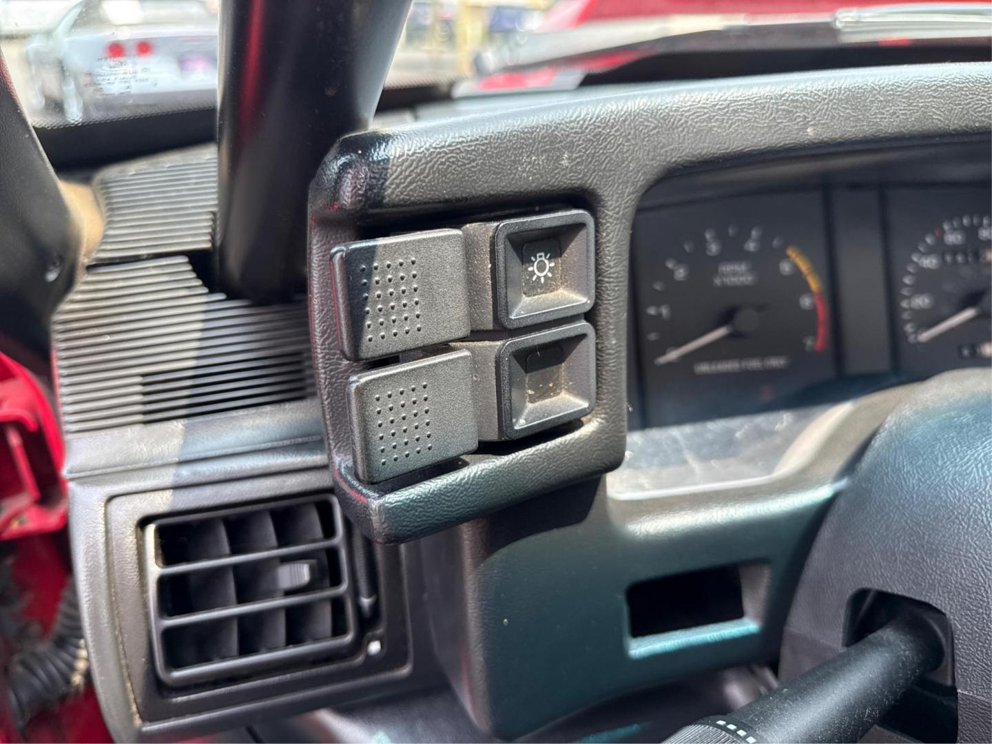 1990 RED FORD MUSTANG (1FACP41E6LF) with an V8,5.0L(302 CID),OHV engine, AUTOMATIC transmission, located at 14600 Frazho Road, Warren, MI, 48089, (586) 776-3400, 42.485996, -82.974220 - Photo#15
