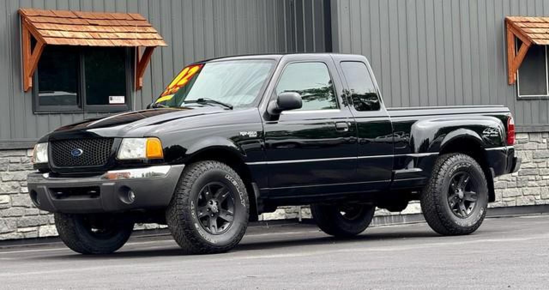 2002 BLACK FORD RANGER (1FTZR45EX2T) with an V6,4.0L(245 CID),SOHC engine, AUTOMATIC transmission, located at 14600 Frazho Road, Warren, MI, 48089, (586) 776-3400, 42.485996, -82.974220 - Photo#1