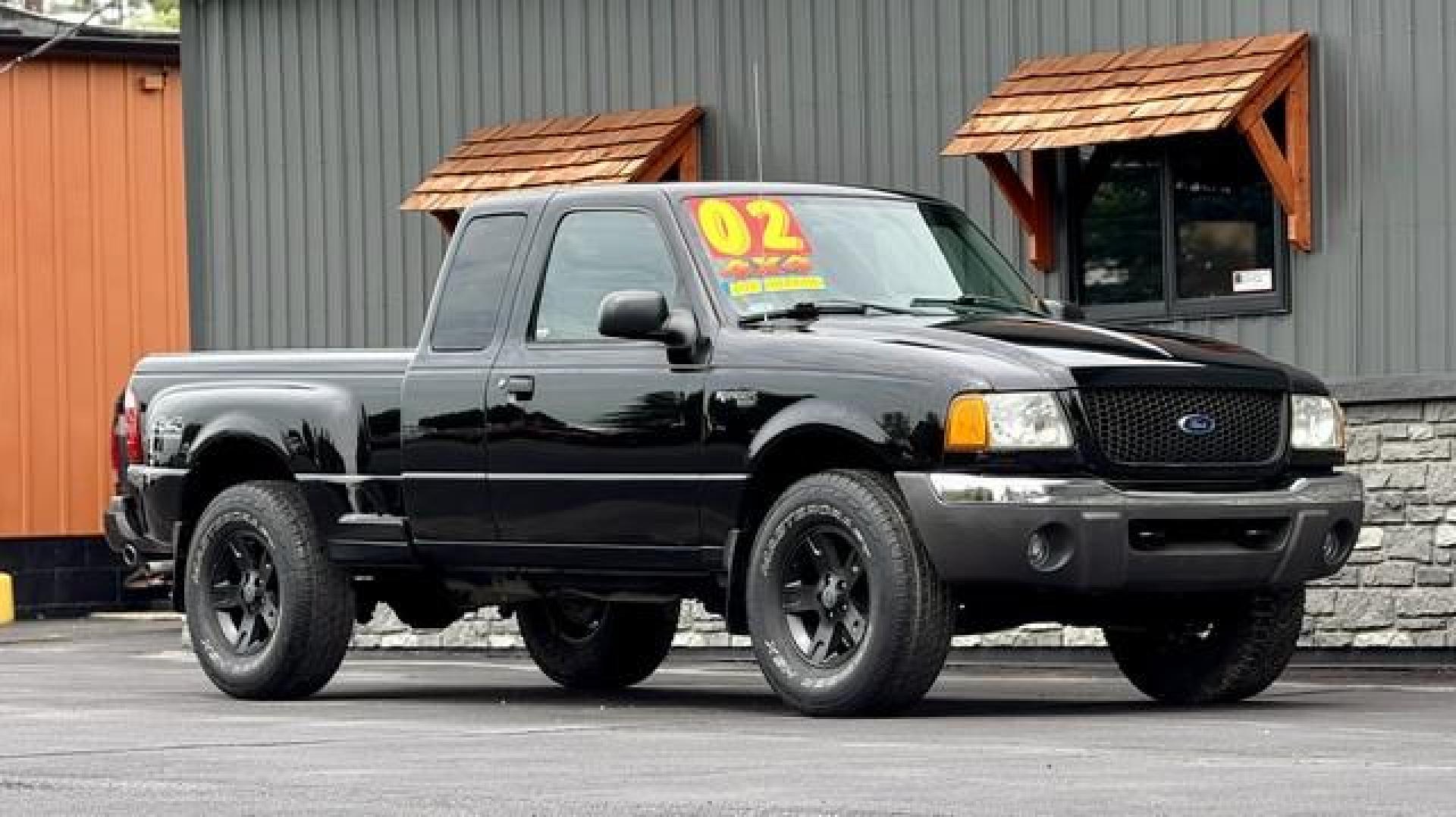 2002 BLACK FORD RANGER (1FTZR45EX2T) with an V6,4.0L(245 CID),SOHC engine, AUTOMATIC transmission, located at 14600 Frazho Road, Warren, MI, 48089, (586) 776-3400, 42.485996, -82.974220 - Photo#3