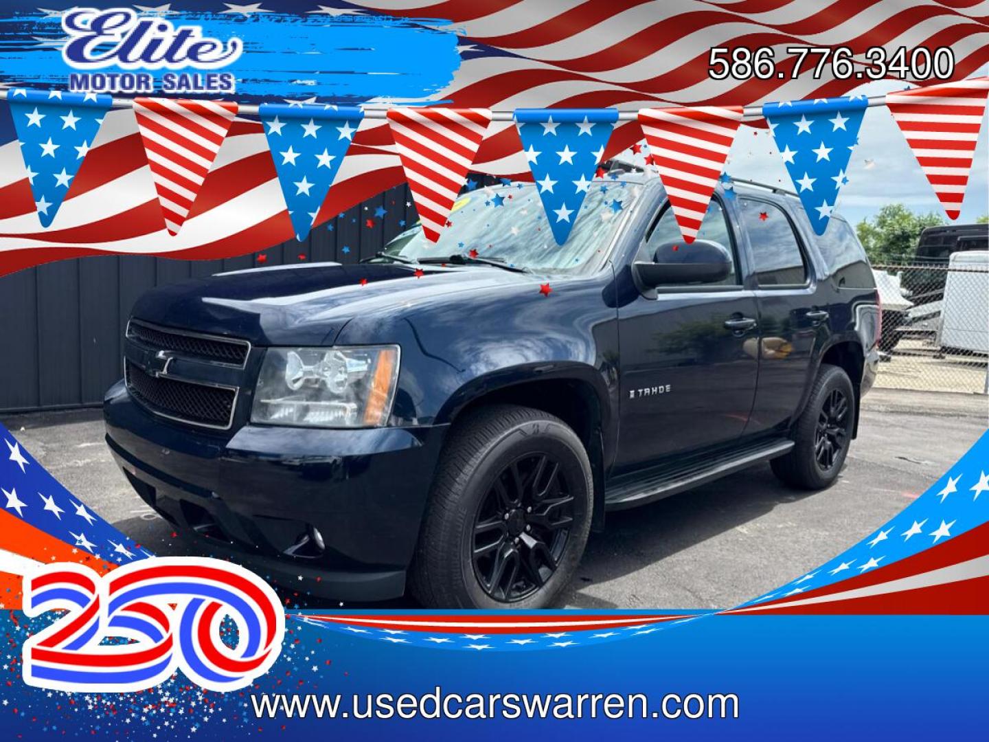 2009 BLUE CHEVROLET TAHOE (1GNFK13099R) with an V8,5.3L(325 CID),OHV engine, AUTOMATIC transmission, located at 14600 Frazho Road, Warren, MI, 48089, (586) 776-3400, 42.485996, -82.974220- Photo#0