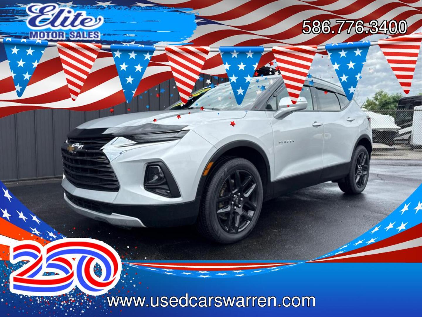 2022 SILVER CHEVROLET BLAZER (3GNKBHR40NS) with an L4,2.0L(122 CID),DOHC engine, AUTOMATIC transmission, located at 14600 Frazho Road, Warren, MI, 48089, (586) 776-3400, 42.485996, -82.974220- Photo#20