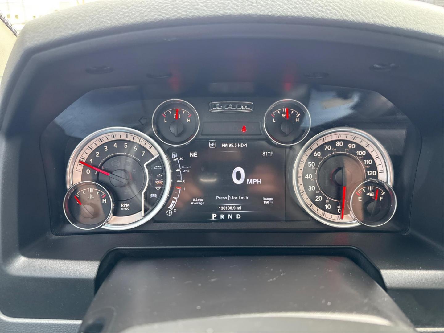 2015 BLUE RAM 1500 (1C6RR7LT7FS) with an V8,5.7L(345 CID),OHV engine, AUTOMATIC transmission, located at 14600 Frazho Road, Warren, MI, 48089, (586) 776-3400, 42.485996, -82.974220 - Photo#14