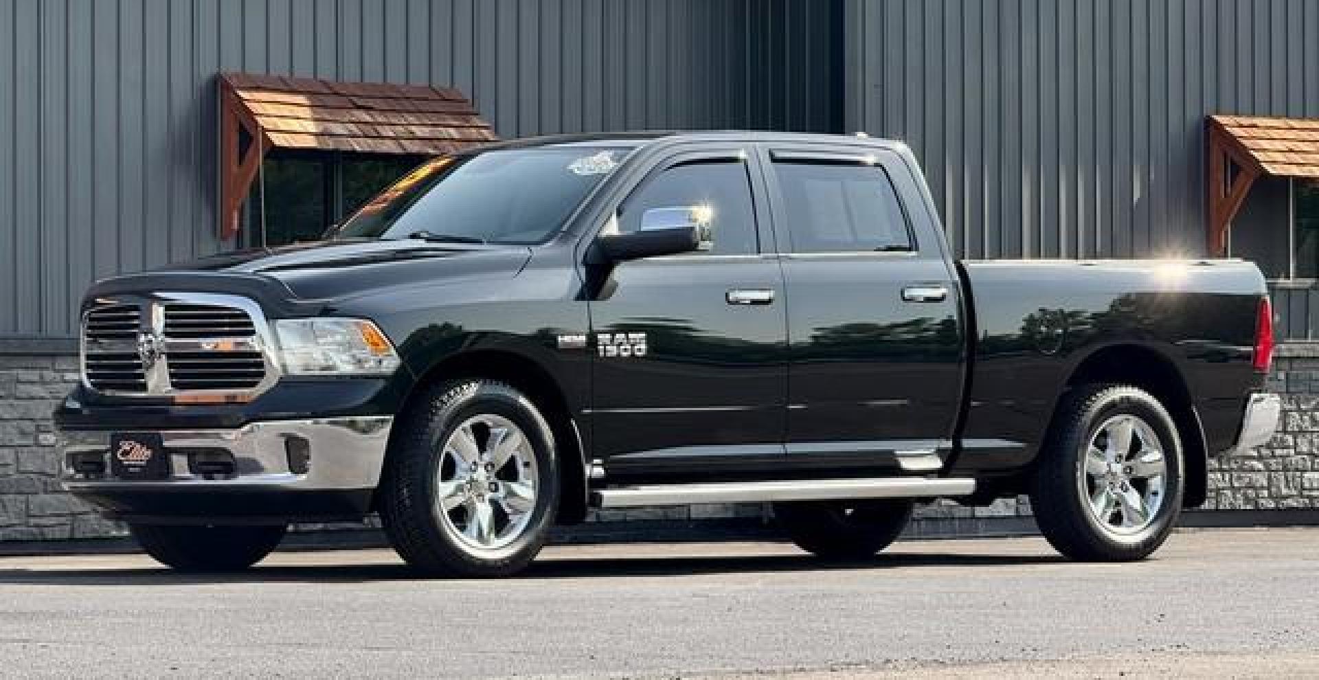 2015 BLACK RAM 1500 (1C6RR7TT0FS) with an V8,5.7L(345 CID),OHV engine, AUTOMATIC transmission, located at 14600 Frazho Road, Warren, MI, 48089, (586) 776-3400, 42.485996, -82.974220 - Photo#1