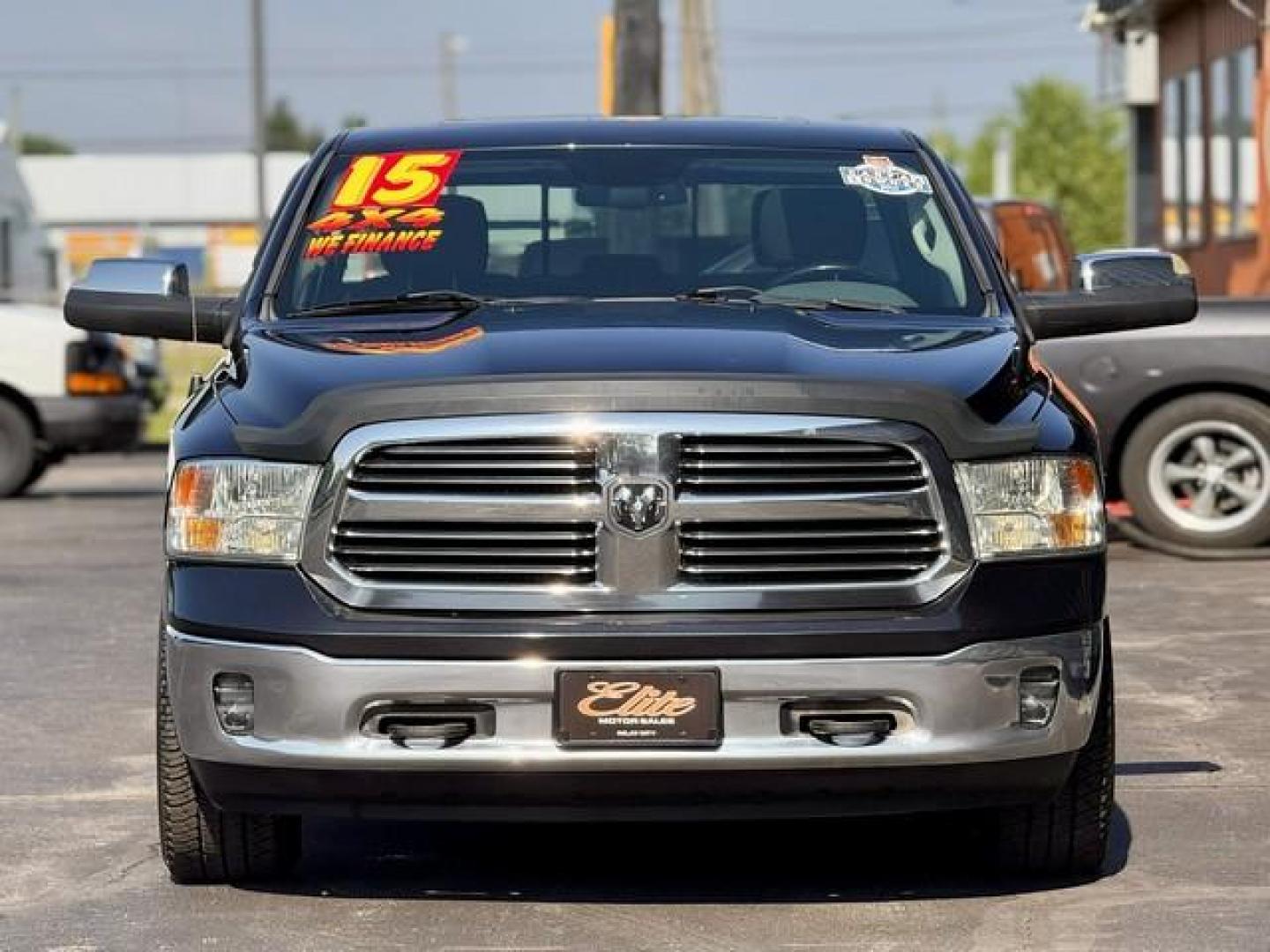 2015 BLACK RAM 1500 (1C6RR7TT0FS) with an V8,5.7L(345 CID),OHV engine, AUTOMATIC transmission, located at 14600 Frazho Road, Warren, MI, 48089, (586) 776-3400, 42.485996, -82.974220 - Photo#3
