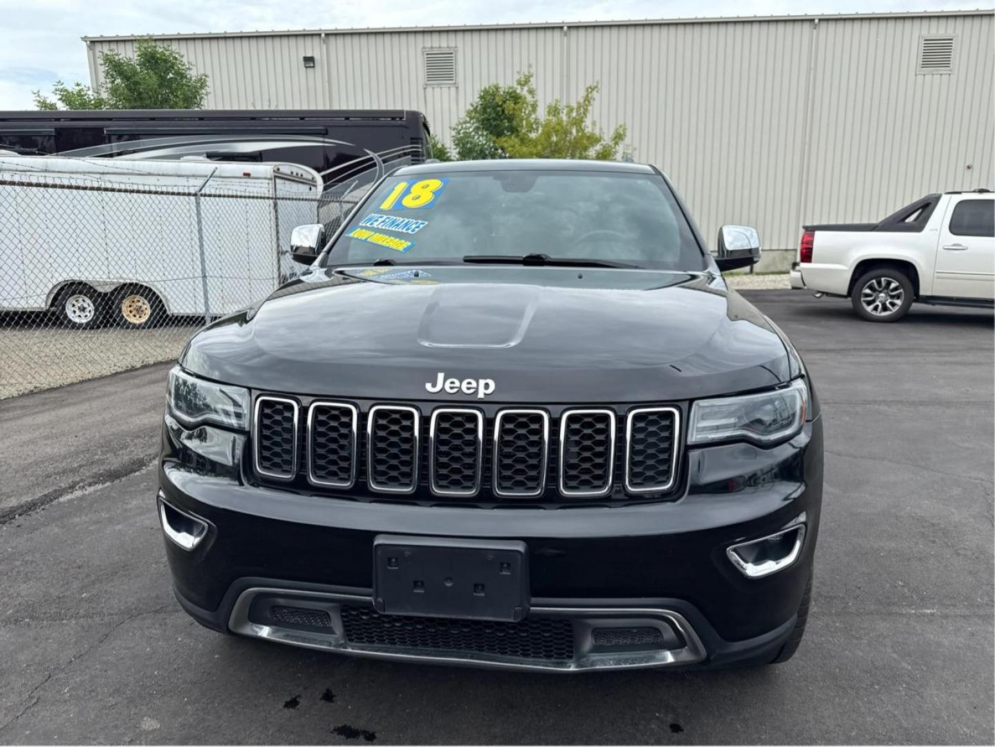 2018 BLACK JEEP GRAND CHEROKEE (1C4RJFBG6JC) with an V6,3.6L(220 CID),DOHC engine, AUTOMATIC transmission, located at 14600 Frazho Road, Warren, MI, 48089, (586) 776-3400, 42.485996, -82.974220 - Photo#1