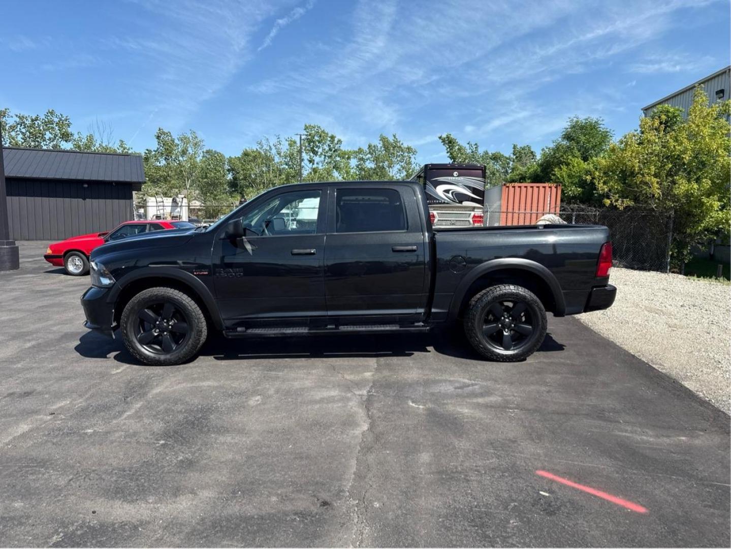 2018 BLACK RAM 1500 (1C6RR7KT6JS) with an V8,5.7L(345 CID),OHV engine, AUTOMATIC transmission, located at 14600 Frazho Road, Warren, MI, 48089, (586) 776-3400, 42.485996, -82.974220 - Photo#7