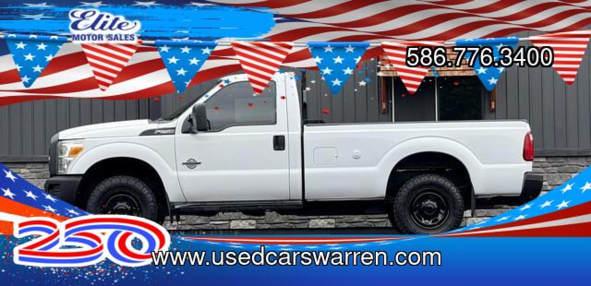 2013 WHITE FORD F-250 SUPER DUTY (1FTBF2BT1DE) with an V8,6.7L(406 CID),OHV engine, AUTOMATIC transmission, located at 14600 Frazho Road, Warren, MI, 48089, (586) 776-3400, 42.485996, -82.974220- Photo#0