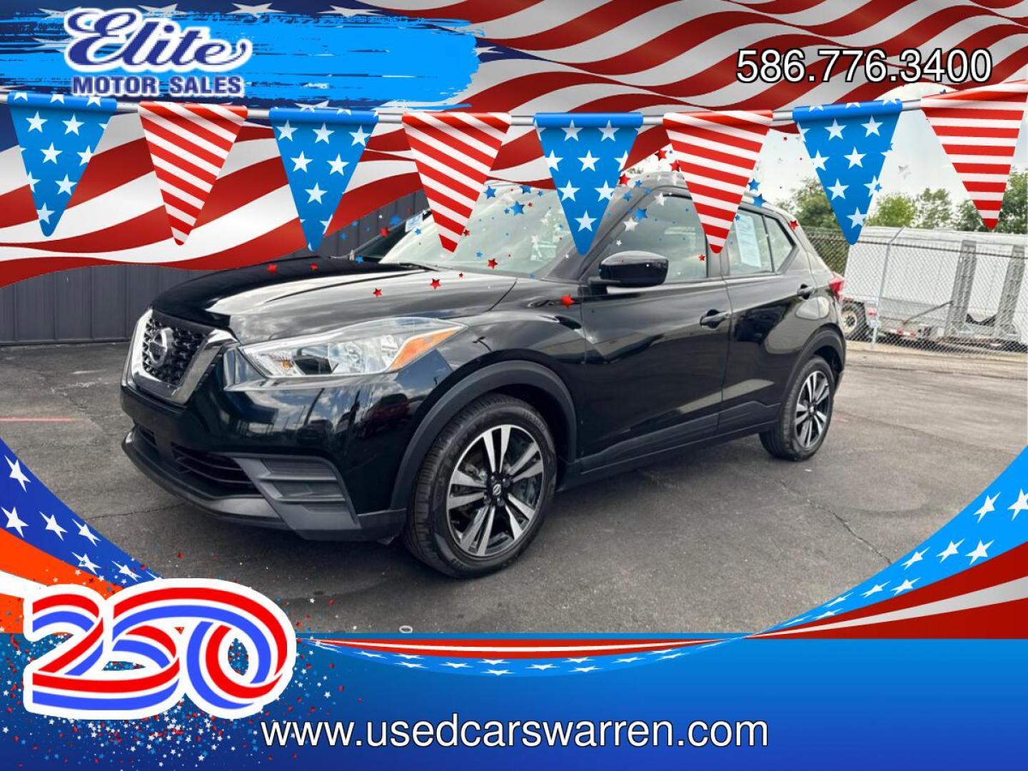 2020 BLACK NISSAN KICKS (3N1CP5CV3LL) with an L4,1.6L(98 CID), engine, AUTOMATIC transmission, located at 14600 Frazho Road, Warren, MI, 48089, (586) 776-3400, 42.485996, -82.974220- Photo#0