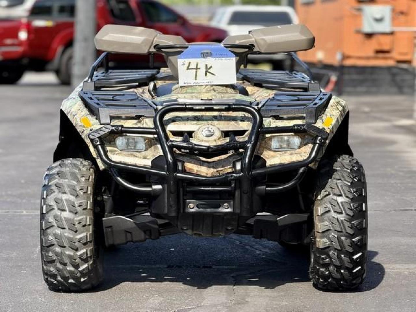 2005 GREEN BOMBARDIER OUTLANDER (2BVEGSG195V) with an 400CC engine, AUTOMATIC transmission, located at 14600 Frazho Road, Warren, MI, 48089, (586) 776-3400, 42.485996, -82.974220 - Photo#4