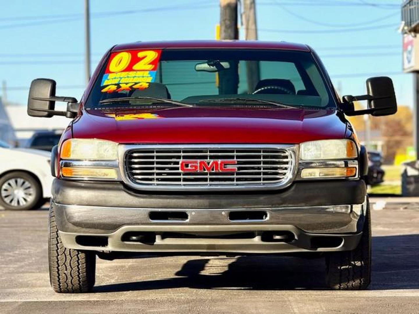 2002 BURGANDY GMC SIERRA 2500 HD (1GTHK23192F) with an V8,6.6L(403 CID),OHV engine, AUTOMATIC transmission, located at 14600 Frazho Road, Warren, MI, 48089, (586) 776-3400, 42.485996, -82.974220 - Photo#4