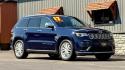 2017 BLUE JEEP GRAND CHEROKEE (1C4RJFJT7HC) with an V8,5.7L(345 CID),OHV engine, AUTOMATIC transmission, located at 14600 Frazho Road, Warren, MI, 48089, (586) 776-3400, 42.485996, -82.974220 - Photo#1