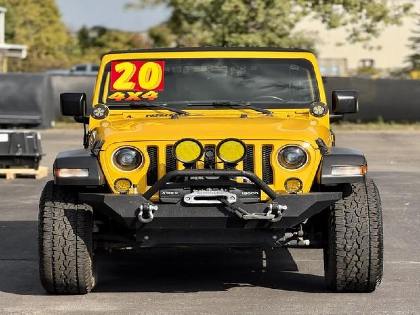 2020 YELLOW JEEP WRANGLER (1C4HJXDN9LW) with an L4,2.0L(122 CID), engine, AUTOMATIC transmission, located at 14600 Frazho Road, Warren, MI, 48089, (586) 776-3400, 42.485996, -82.974220 - Photo#3