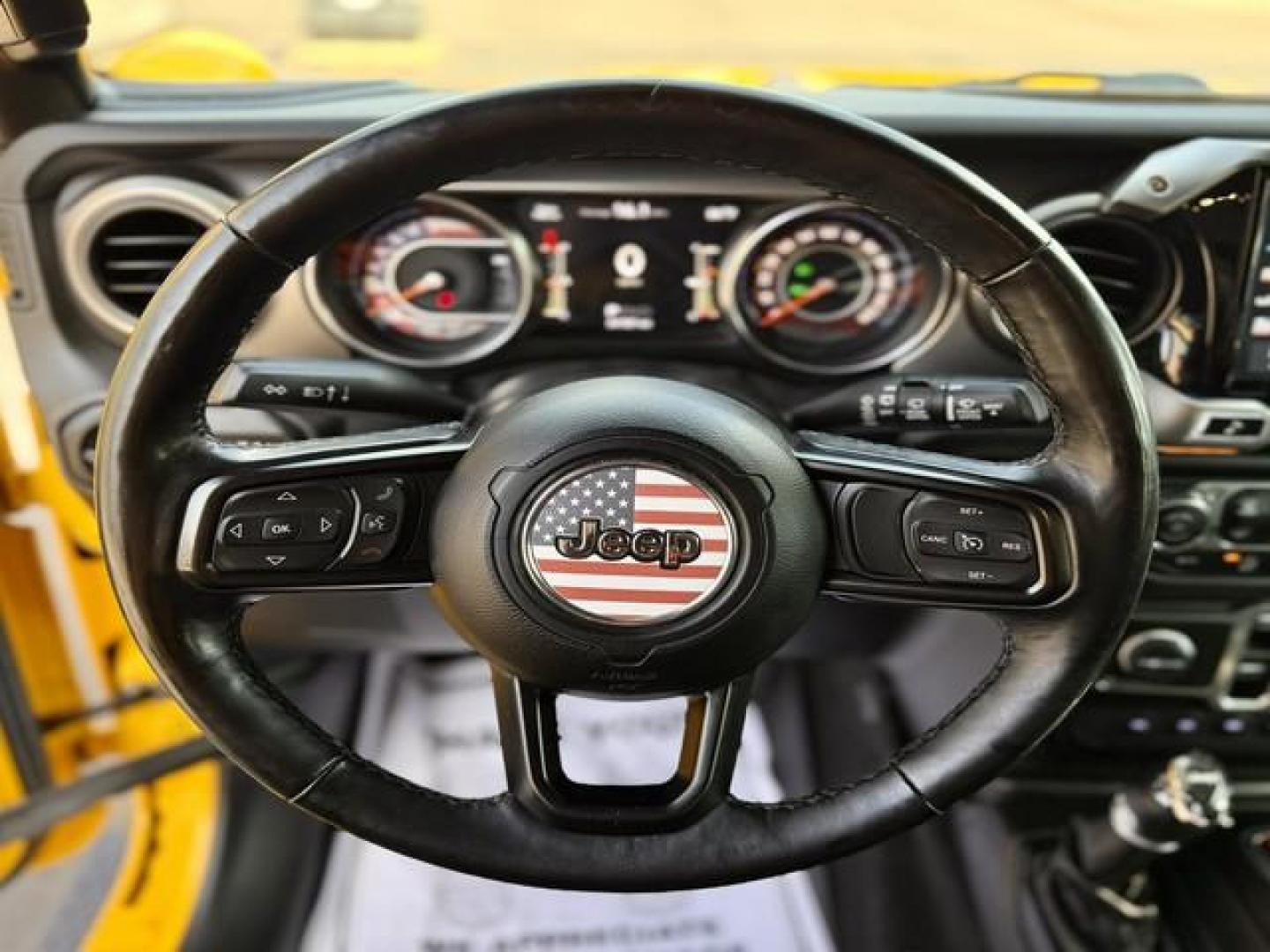 2020 YELLOW JEEP WRANGLER (1C4HJXDN9LW) with an L4,2.0L(122 CID), engine, AUTOMATIC transmission, located at 14600 Frazho Road, Warren, MI, 48089, (586) 776-3400, 42.485996, -82.974220 - Photo#13