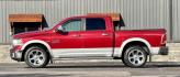 2015 MAROON RAM 1500 LARAMIE (1C6RR7NT4FS) with an V8,5.7L(345 CID),OHV engine, AUTOMATIC transmission, located at 14600 Frazho Road, Warren, MI, 48089, (586) 776-3400, 42.485996, -82.974220 - Photo#0