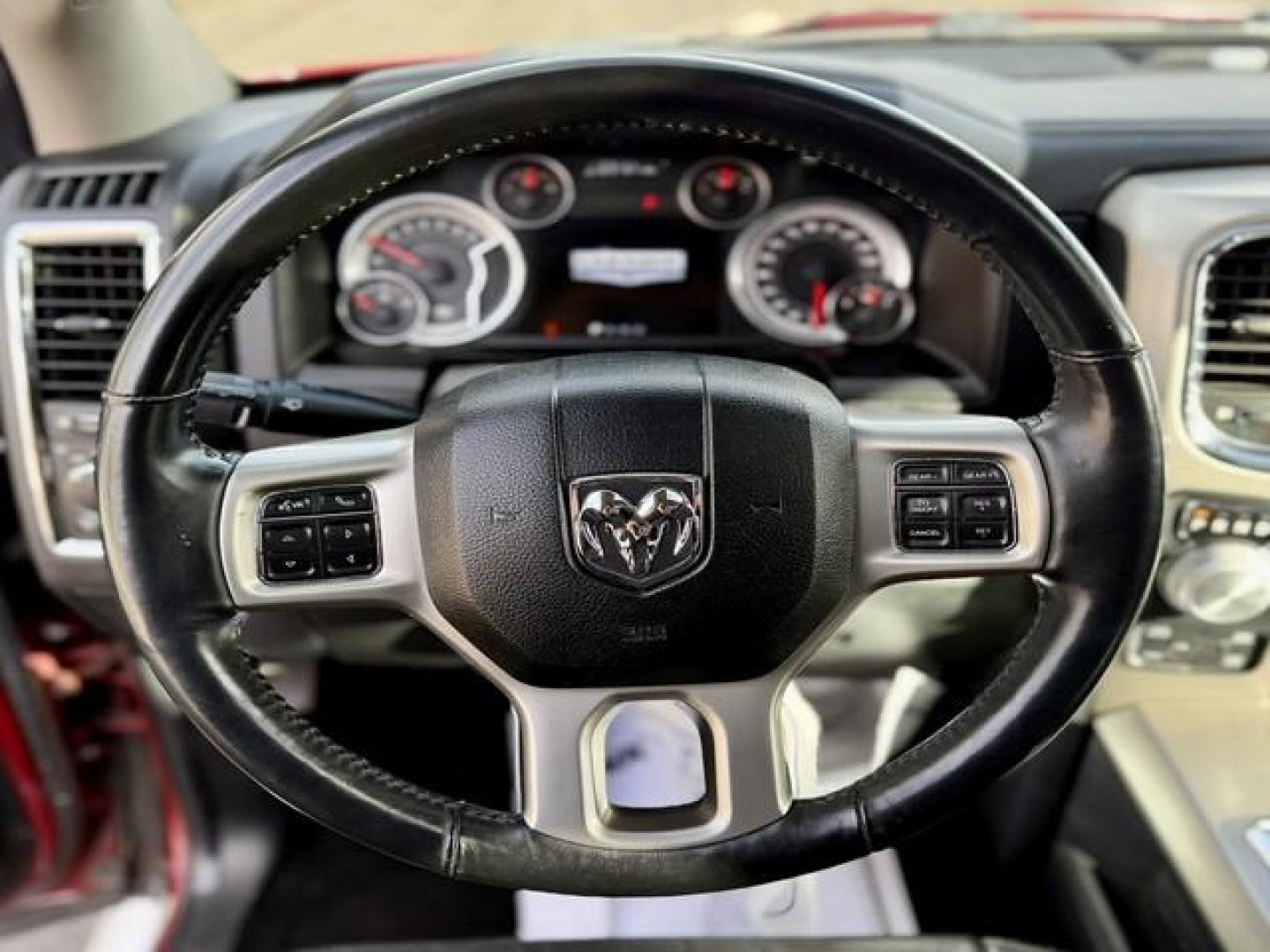 2015 MAROON RAM 1500 LARAMIE (1C6RR7NT4FS) with an V8,5.7L(345 CID),OHV engine, AUTOMATIC transmission, located at 14600 Frazho Road, Warren, MI, 48089, (586) 776-3400, 42.485996, -82.974220 - Photo#9