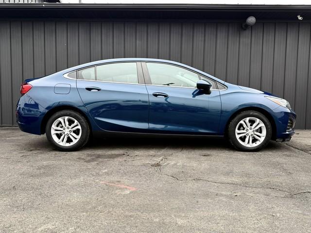 2019 BLUE CHEVROLET CRUZE (1G1BE5SM8K7) with an L4,1.4L(85 CID),DOHC engine, AUTOMATIC transmission, located at 14600 Frazho Road, Warren, MI, 48089, (586) 776-3400, 42.485996, -82.974220- Photo#3