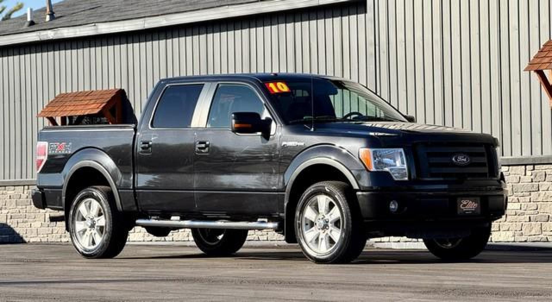 2010 BLACK FORD F-150 (1FTFW1EV8AF) with an V8,5.4L(330 CID),SOHC engine, AUTOMATIC transmission, located at 14600 Frazho Road, Warren, MI, 48089, (586) 776-3400, 42.485996, -82.974220 - Photo#4