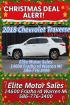 2018 WHITE CHEVROLET TRAVERSE (1GNEVKKW5JJ) with an V6,3.6L(217 CID),DOHC engine, AUTOMATIC transmission, located at 14600 Frazho Road, Warren, MI, 48089, (586) 776-3400, 42.485996, -82.974220 - Photo#0