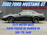 2002 BLACK FORD MUSTANG (1FAFP45X22F) with an V8,4.6L(281 CID),SOHC engine, AUTOMATIC transmission, located at 14600 Frazho Road, Warren, MI, 48089, (586) 776-3400, 42.485996, -82.974220 - Photo#0