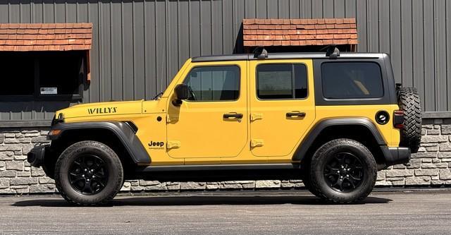2021 HELLA YELLA JEEP WRANGLER (1C4HJXDG0MW) with an V6,3.6L(220 CID), engine, AUTOMATIC transmission, located at 14600 Frazho Road, Warren, MI, 48089, (586) 776-3400, 42.485996, -82.974220- Photo#0