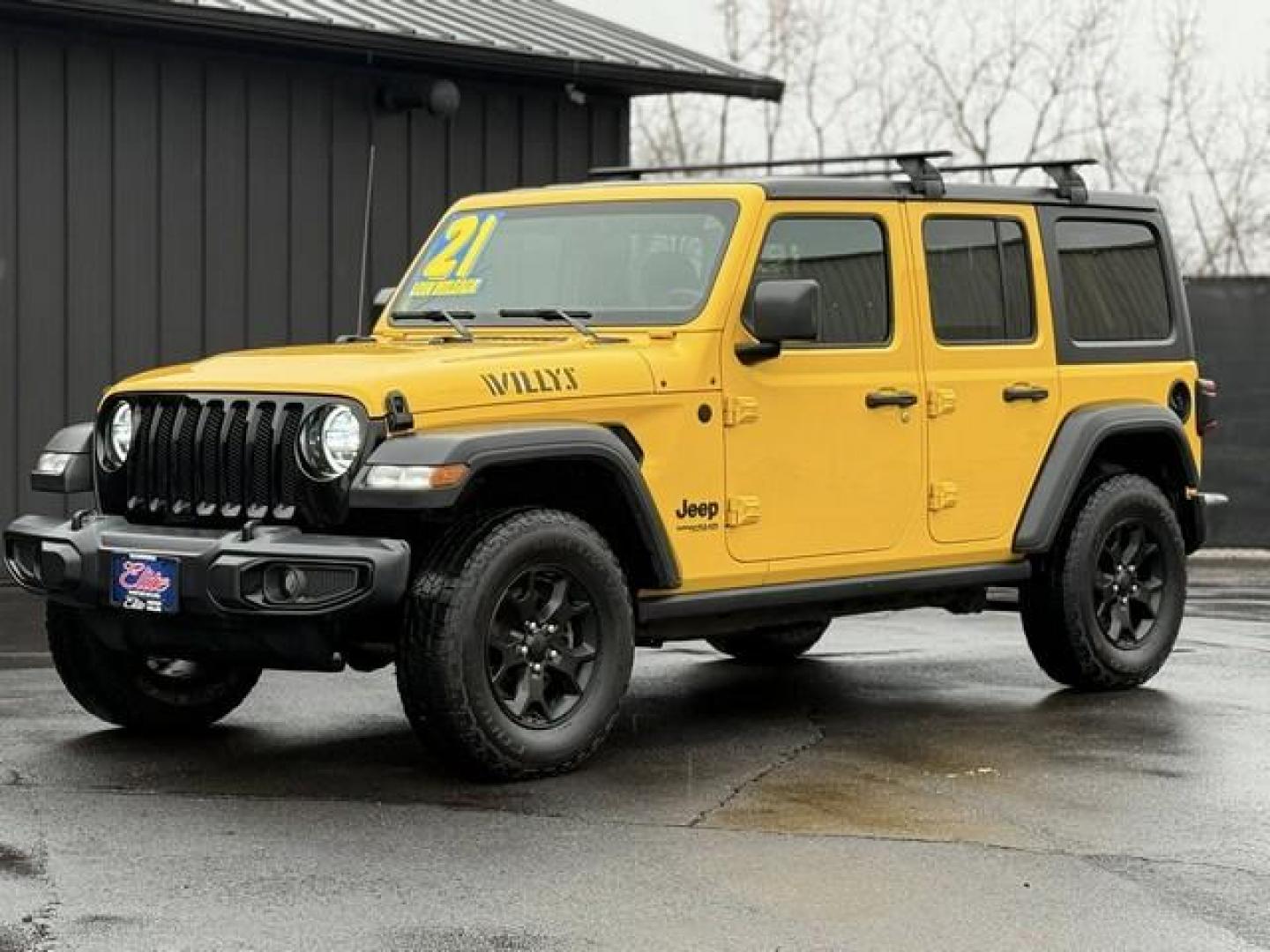 2021 YELLOW JEEP WRANGLER (1C4HJXDG0MW) with an V6,3.6L(220 CID), engine, AUTOMATIC transmission, located at 14600 Frazho Road, Warren, MI, 48089, (586) 776-3400, 42.485996, -82.974220 - Photo#1
