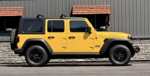 2021 HELLA YELLA JEEP WRANGLER (1C4HJXDG0MW) with an V6,3.6L(220 CID), engine, AUTOMATIC transmission, located at 14600 Frazho Road, Warren, MI, 48089, (586) 776-3400, 42.485996, -82.974220- Photo#2