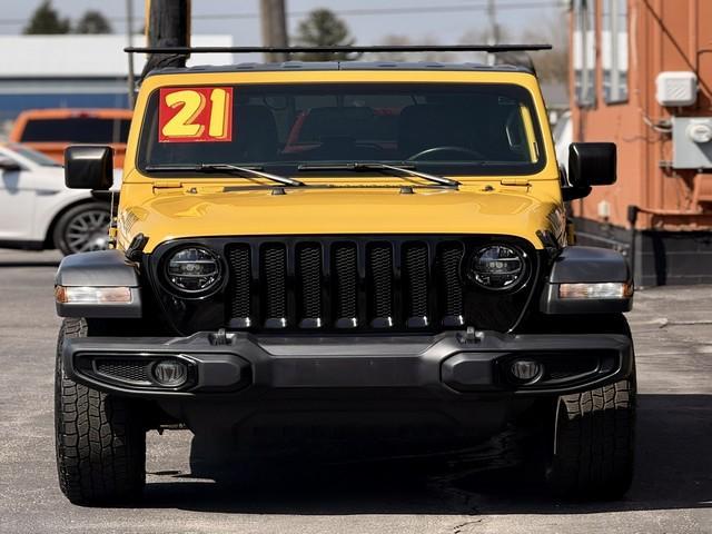 2021 HELLA YELLA JEEP WRANGLER (1C4HJXDG0MW) with an V6,3.6L(220 CID), engine, AUTOMATIC transmission, located at 14600 Frazho Road, Warren, MI, 48089, (586) 776-3400, 42.485996, -82.974220- Photo#4