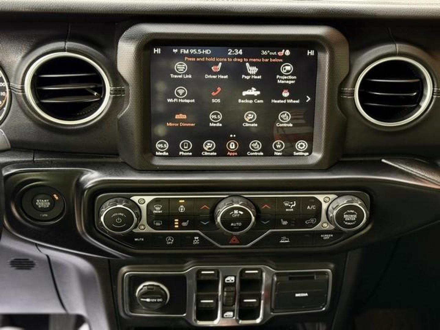 2021 GRAY JEEP GLADIATOR (1C6HJTFG1ML) with an V6,3.6L(220 CID), engine, AUTOMATIC transmission, located at 14600 Frazho Road, Warren, MI, 48089, (586) 776-3400, 42.485996, -82.974220 - Photo#10