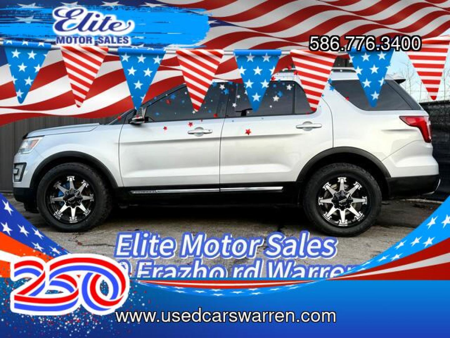 2017 SILVER FORD EXPLORER (1FM5K8D85HG) with an V6,3.5L(213 CID),DOHC engine, AUTOMATIC transmission, located at 14600 Frazho Road, Warren, MI, 48089, (586) 776-3400, 42.485996, -82.974220- Photo#0