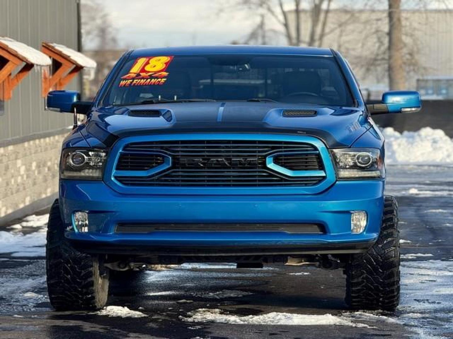 2018 BLUE RAM 1500 (1C6RR7MT3JS) with an V8,5.7L(345 CID),OHV engine, AUTOMATIC transmission, located at 14600 Frazho Road, Warren, MI, 48089, (586) 776-3400, 42.485996, -82.974220 - Photo#2