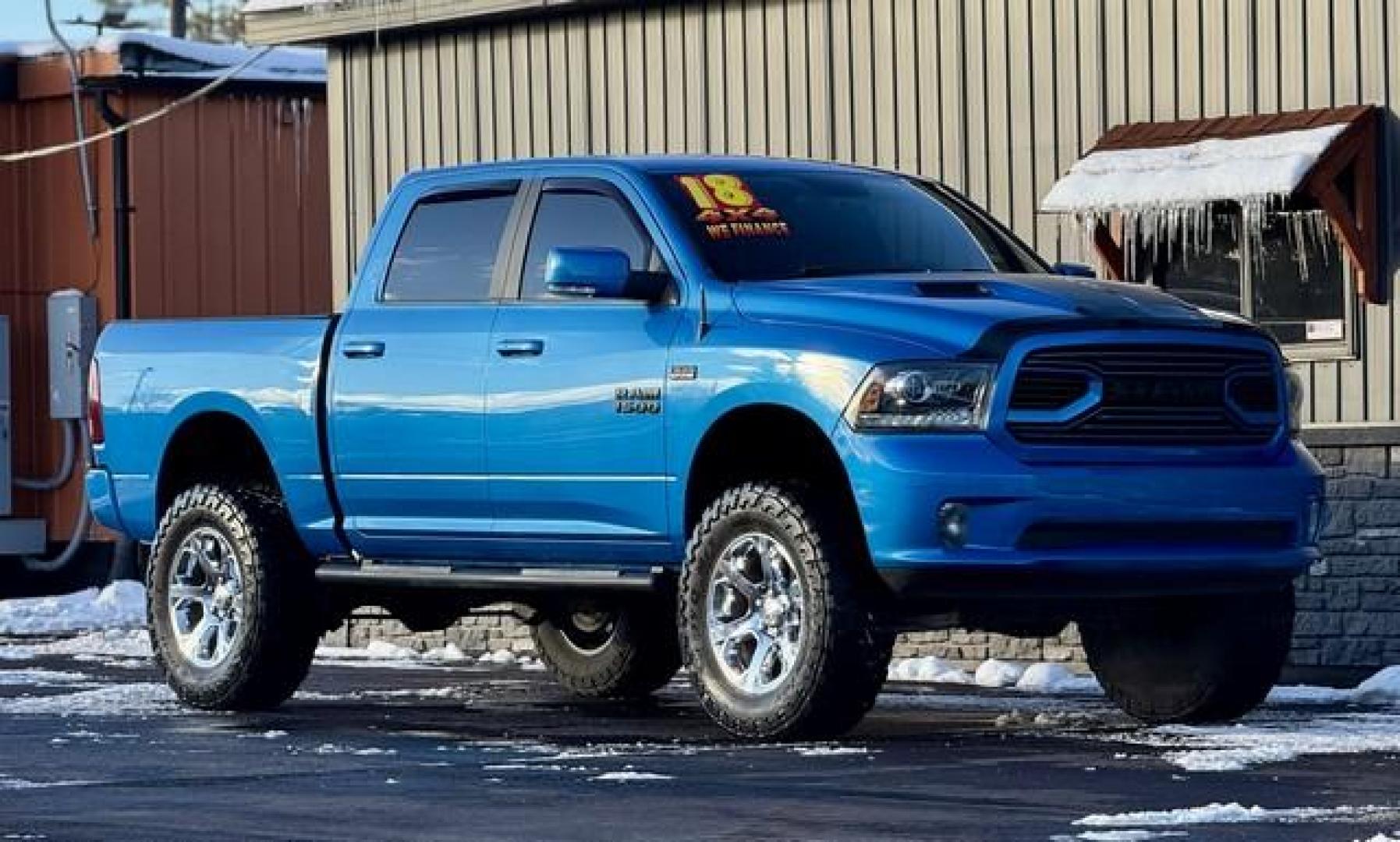 2018 BLUE RAM 1500 (1C6RR7MT3JS) with an V8,5.7L(345 CID),OHV engine, AUTOMATIC transmission, located at 14600 Frazho Road, Warren, MI, 48089, (586) 776-3400, 42.485996, -82.974220 - Photo#3